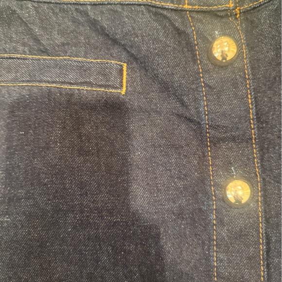 Reformation Amara Denim Button-Front Mini Skirt - Picture 4 of 7